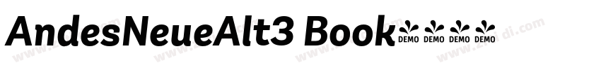 AndesNeueAlt3 Book字体转换